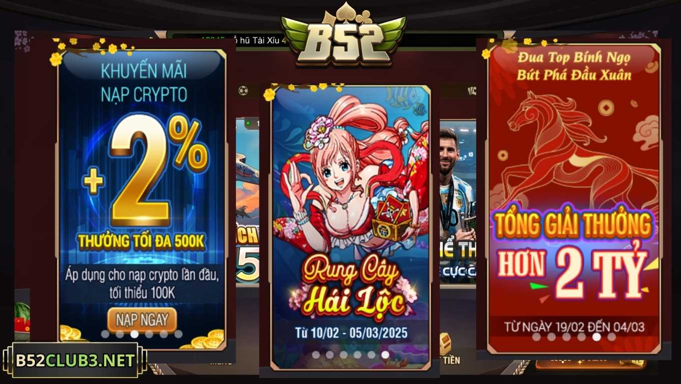 Tổng hợp các sự kiện nổi bật tại B52 Club 2026