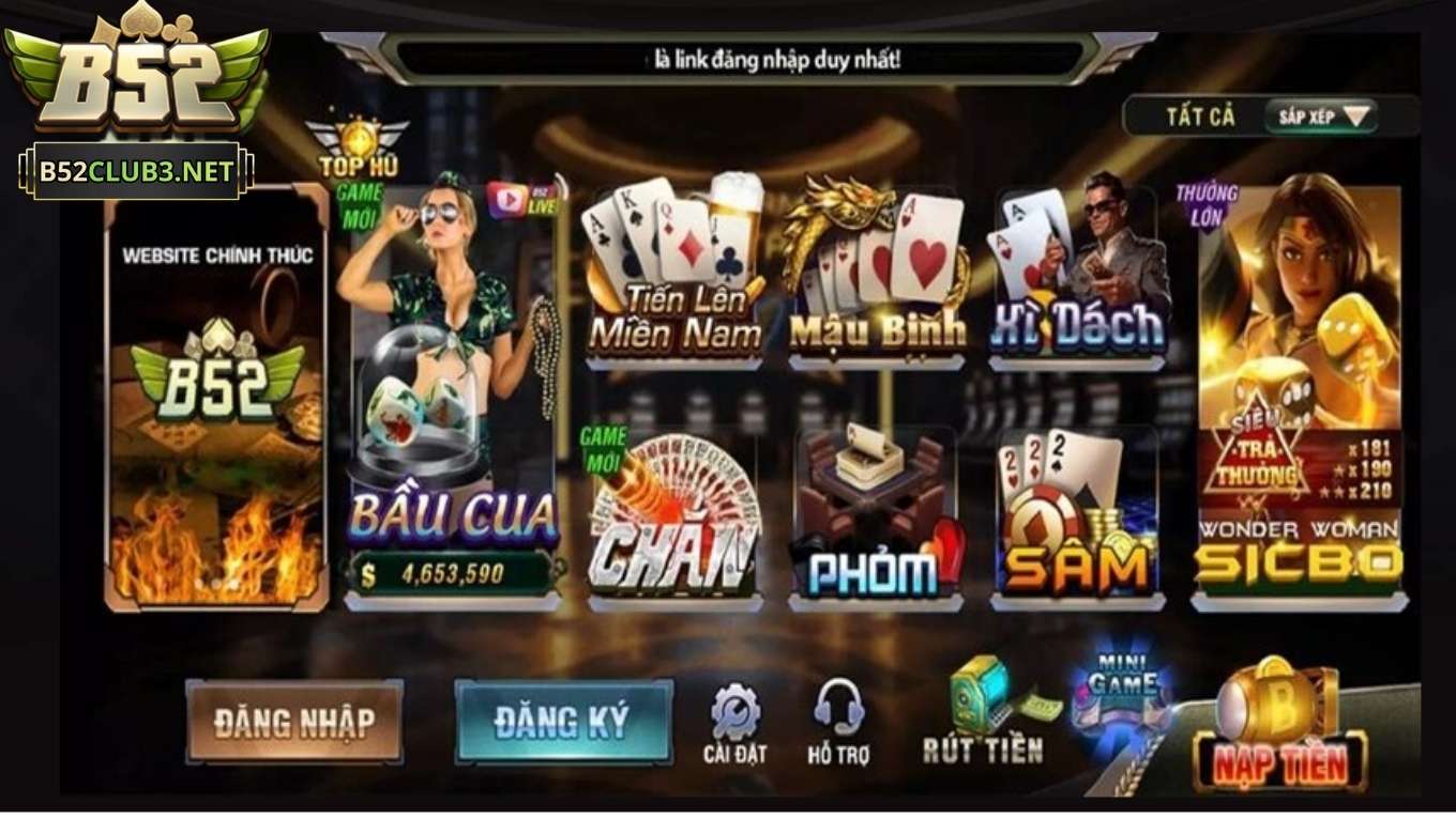 Các tựa game bài B52 CLUB nổi bật