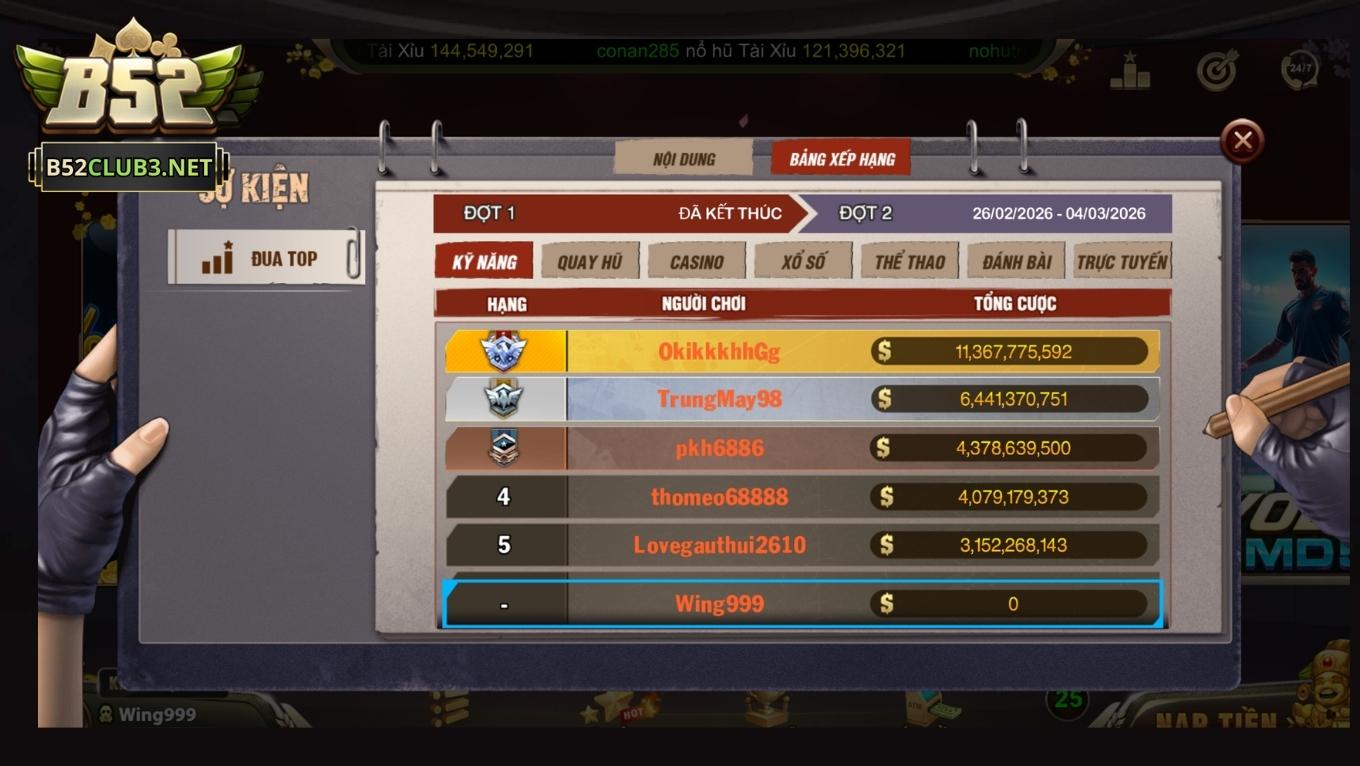 Lưu ý khi tham gia sự kiện B52 CLUB