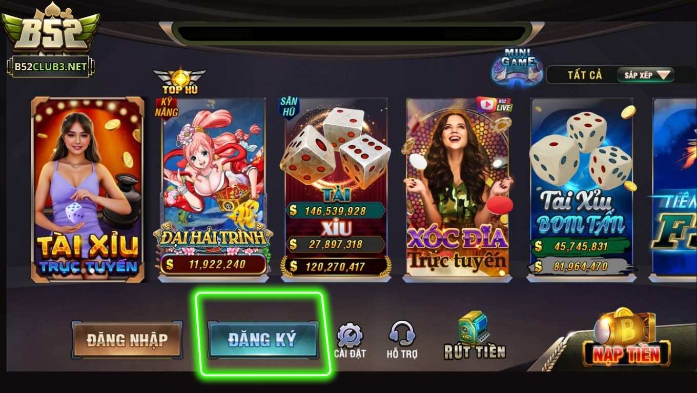 Lý do game thủ nên đăng ký B52