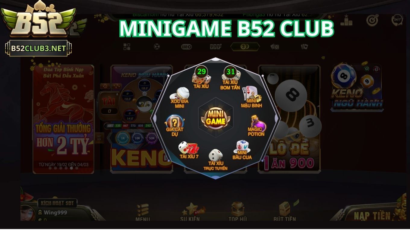 Tìm hiểu về minigame B52 CLUB